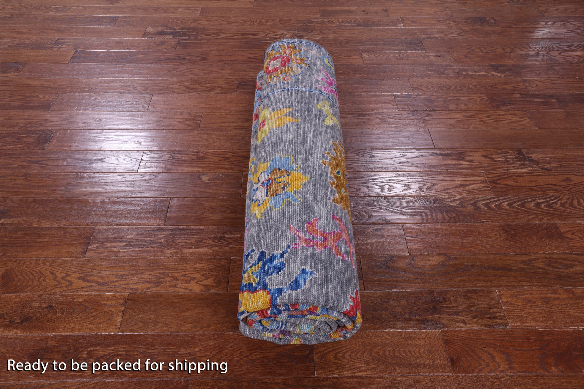 Grey Turkish Oushak Hand Knotted Wool Rug - 8' 5" X 9' 10" - Golden Nile