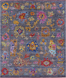 Grey Turkish Oushak Hand Knotted Wool Rug - 8' 5" X 9' 10" - Golden Nile