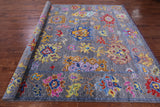 Grey Turkish Oushak Hand Knotted Wool Rug - 8' 5" X 9' 10" - Golden Nile