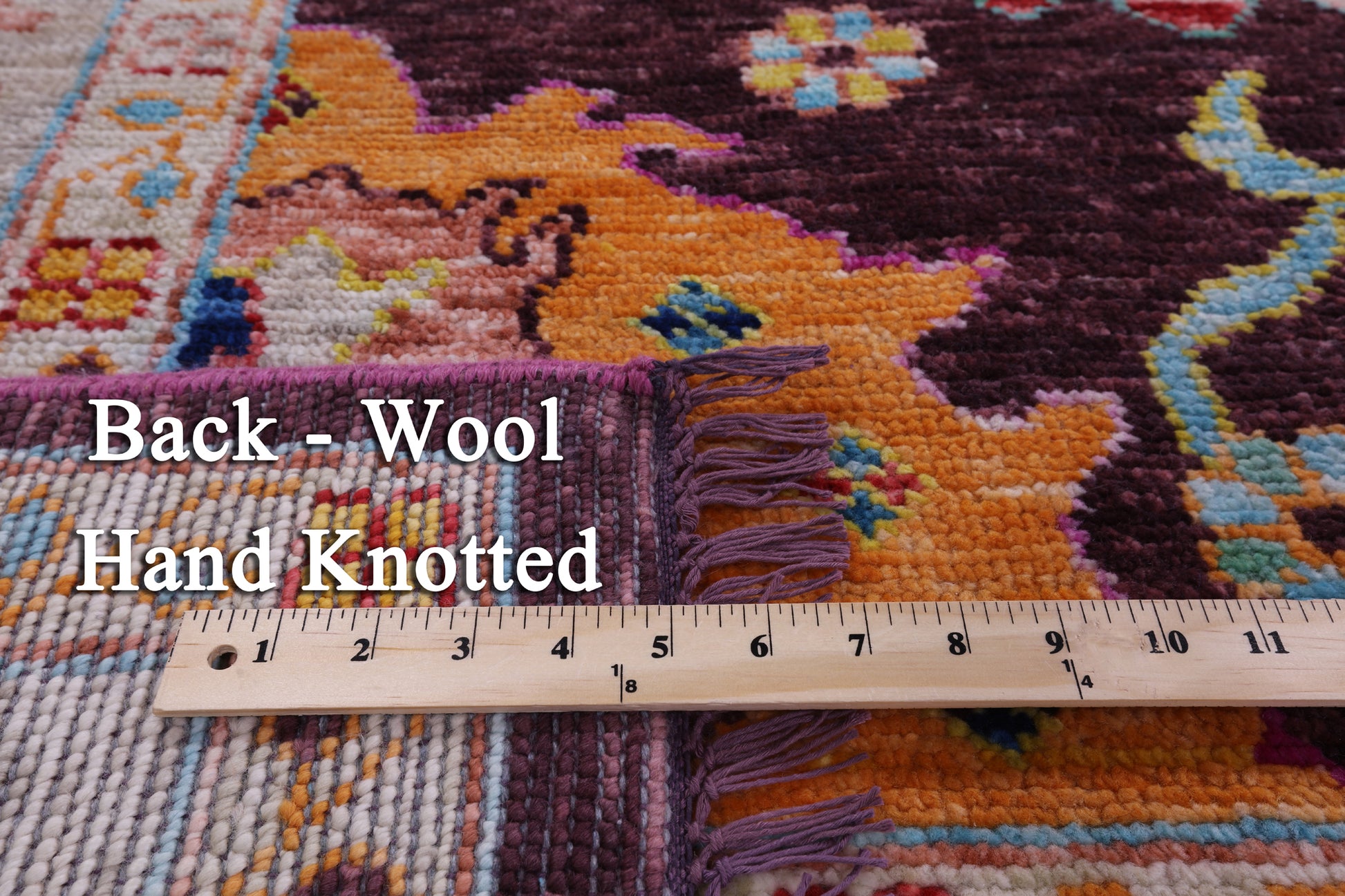 Turkish Oushak Hand Knotted Wool Rug - 9' 1" X 11' 11" - Golden Nile