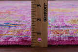 Pink Square Turkish Oushak Hand Knotted Wool Rug - 9' 1" X 9' 1" - Golden Nile