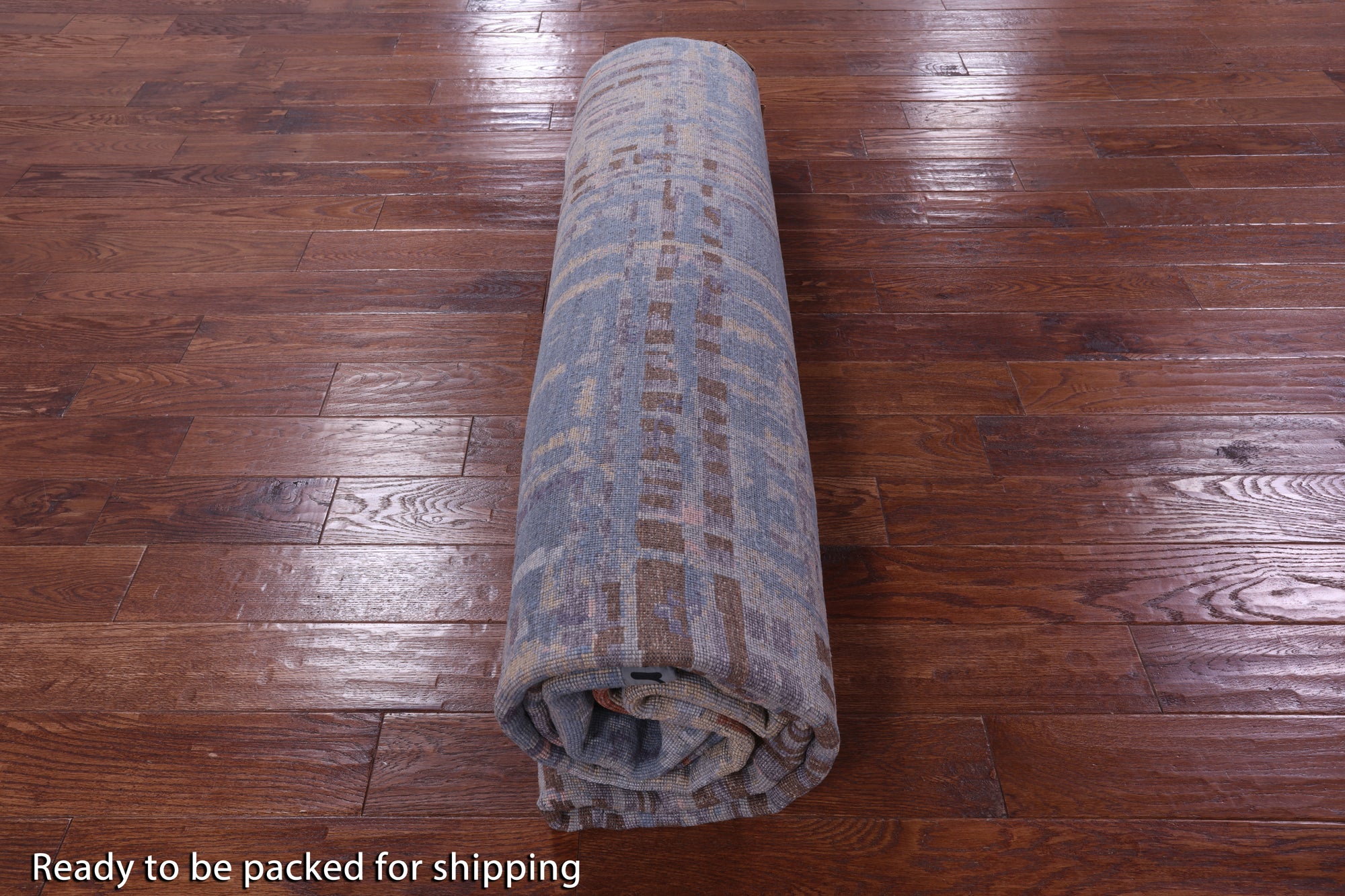 Abstract Contemporary Hand Knotted Wool & Silk Rug - 9' 0" X 12' 1" - Golden Nile