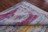 Abstract Contemporary Handmade Wool & Silk Rug - 7' 11" X 10' 1" - Golden Nile