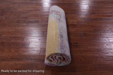 Abstract Contemporary Handmade Wool & Silk Rug - 7' 11" X 10' 1" - Golden Nile