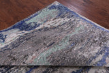 Abstract Contemporary Hand Knotted Wool & Silk Rug - 7' 11" X 10' 1" - Golden Nile