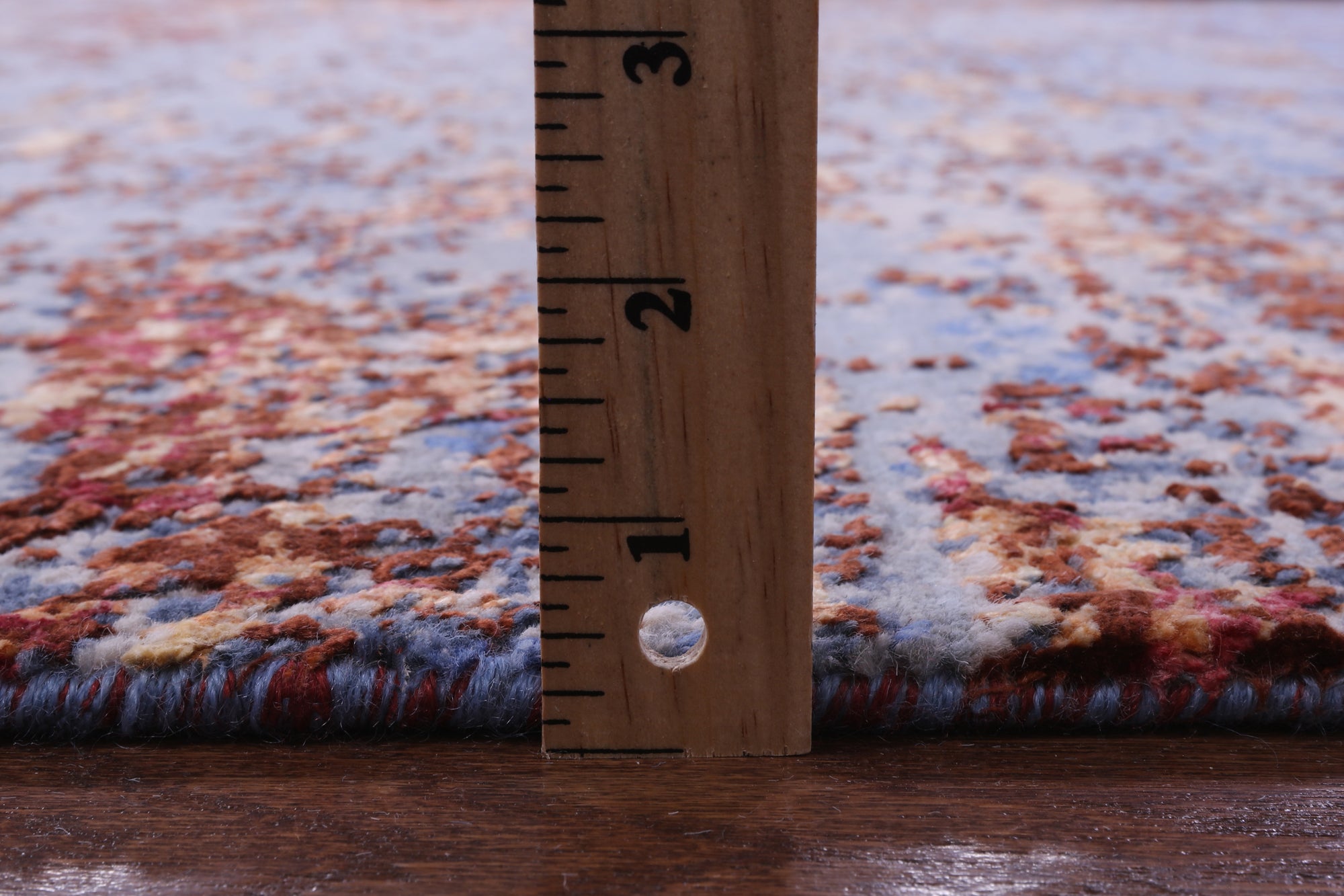 Abstract Contemporary Hand Knotted Wool & Silk Rug - 7' 11" X 9' 9" - Golden Nile