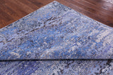 Abstract Contemporary Hand Knotted Wool & Silk Rug - 7' 11" X 10' 2" - Golden Nile