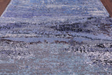 Abstract Contemporary Hand Knotted Wool & Silk Rug - 7' 11" X 10' 2" - Golden Nile