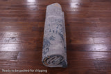 Round Contemporary Handmade Wool & Silk Rug - 8' 1" X 8' 2" - Golden Nile