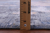 Contemporary Hand Knotted Wool & Silk Rug - 9' 0" X 11' 11" - Golden Nile