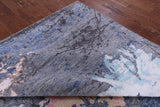 Contemporary Hand Knotted Wool & Silk Rug - 9' 0" X 11' 11" - Golden Nile