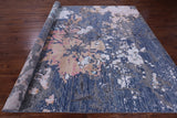 Contemporary Hand Knotted Wool & Silk Rug - 9' 0" X 11' 11" - Golden Nile