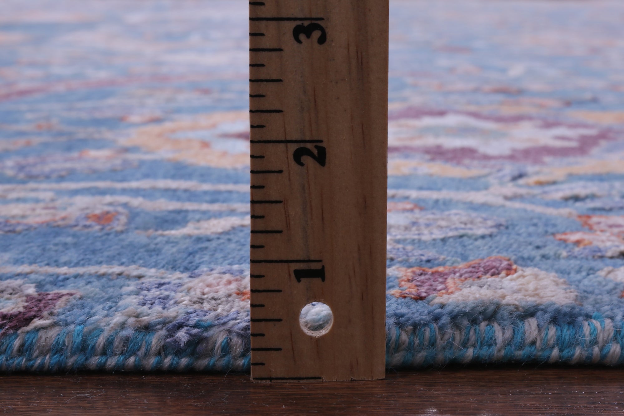 Blue Persian Hand Knotted Wool & Silk Rug - 8' 2" X 10' 5" - Golden Nile
