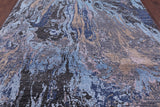 Contemporary Hand Knotted Wool & Silk Rug - 8' 0" X 10' 1" - Golden Nile