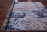 Abstract Contemporary Hand Knotted Wool & Silk Rug - 8' 11" X 12' 1" - Golden Nile