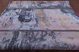 Abstract Contemporary Hand Knotted Wool & Silk Rug - 8' 11" X 12' 1" - Golden Nile