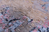 Abstract Contemporary Hand Knotted Wool & Silk Rug - 8' 11" X 12' 1" - Golden Nile
