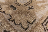 Brown Turkish Oushak Hand Knotted Wool Area Rug - 7' 11" X 10' 0" - Golden Nile