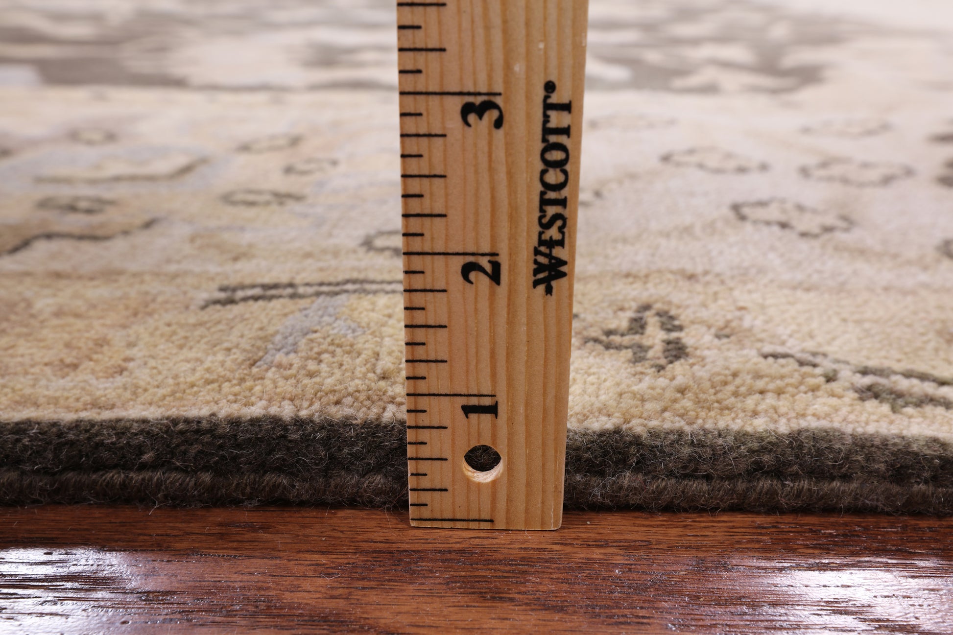 Brown Turkish Oushak Hand Knotted Wool Area Rug - 7' 11" X 10' 0" - Golden Nile