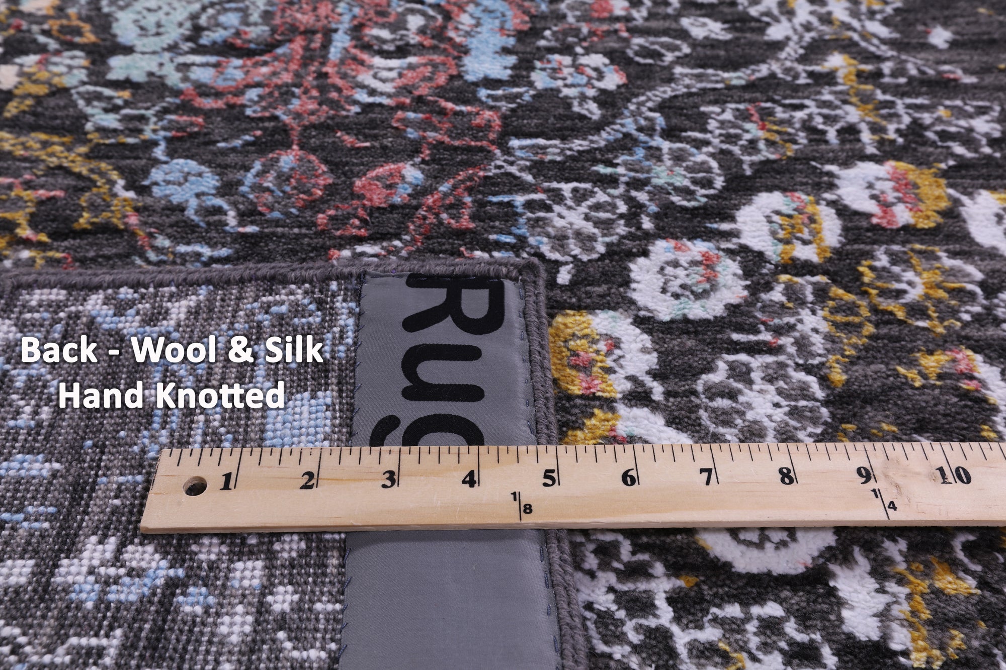 Modern Hand Knotted Wool & Silk Runner Rug - 2' 7" X 14' 0" - Golden Nile