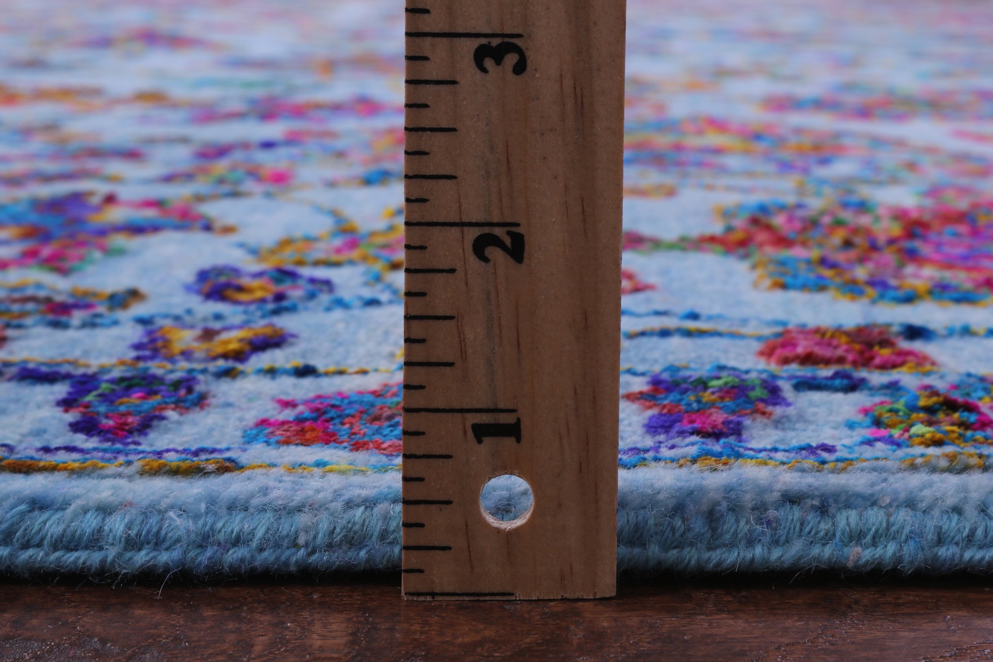 Blue Persian Hand Knotted Wool & Silk Rug - 9' 0" X 12' 3" - Golden Nile