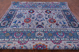 Grey Persian Hand Knotted Wool & Silk Rug - 9' 0" X 12' 2" - Golden Nile