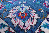 Grey Persian Hand Knotted Wool & Silk Rug - 9' 0" X 12' 2" - Golden Nile