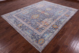 Grey Turkish Oushak Handmade Wool Rug - 8' 1" X 10' 0" - Golden Nile