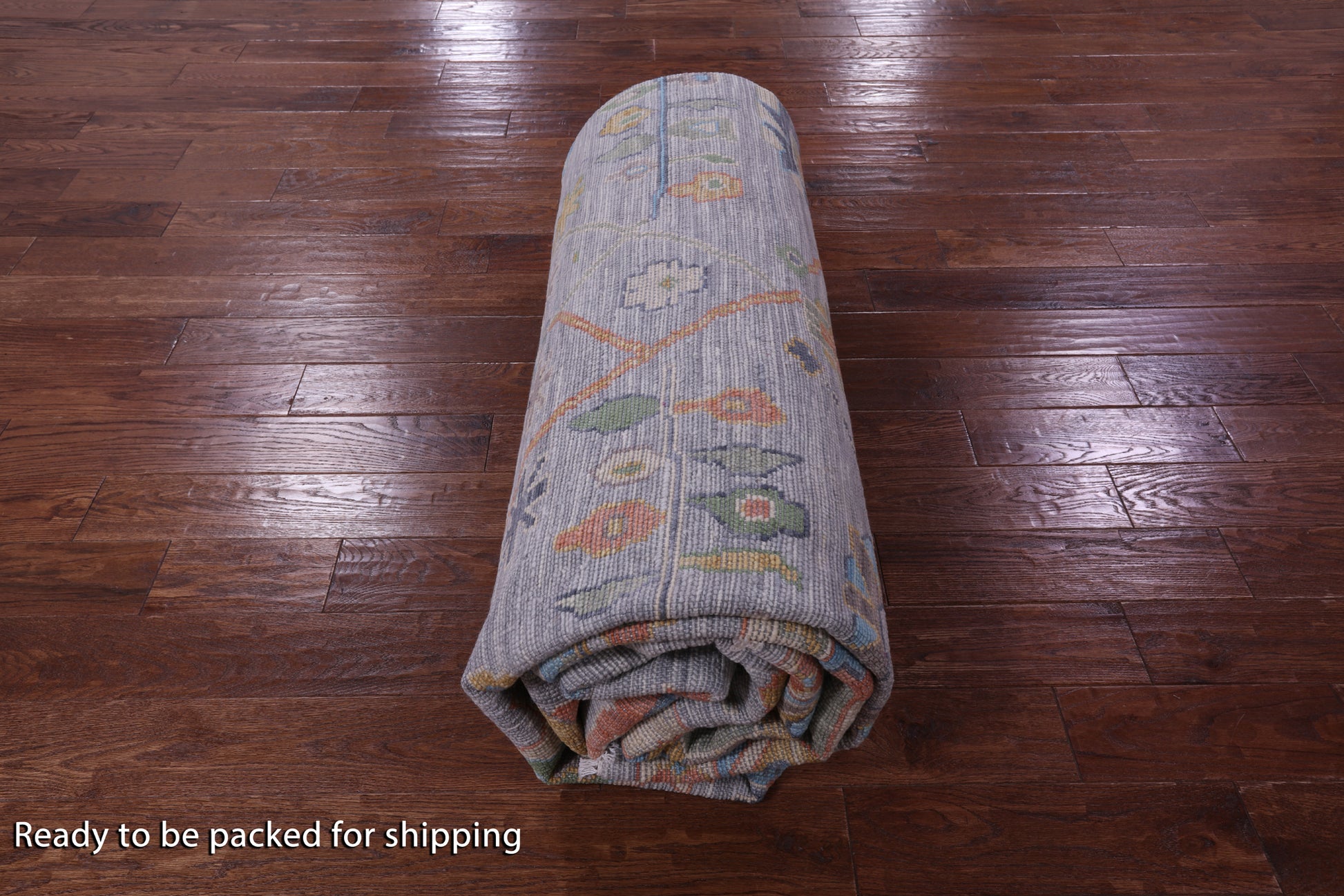 Grey Turkish Oushak Hand Knotted Wool Rug - 10' 1" X 13' 7" - Golden Nile