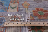 Grey Turkish Oushak Hand Knotted Wool Rug - 10' 1" X 13' 7" - Golden Nile