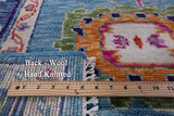 Blue Turkish Oushak Handmade Wool Rug - 8' 4" X 10' 6" - Golden Nile