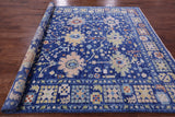 Blue Turkish Oushak Handmade Wool Rug - 8' 2" X 10' 1" - Golden Nile