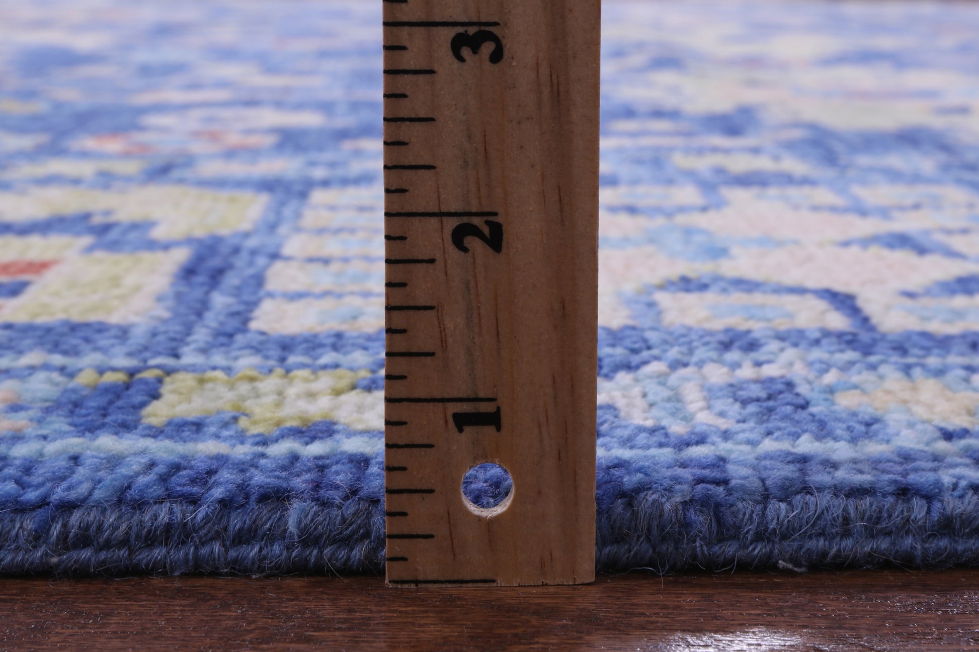 Blue Turkish Oushak Handmade Wool Rug - 8' 2" X 10' 1" - Golden Nile
