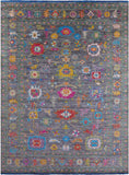 Grey Turkish Oushak Hand Knotted Wool Rug - 10' 4" X 14' 1" - Golden Nile