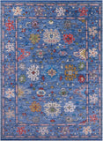 Blue Turkish Oushak Hand Knotted Wool Rug - 8' 11" X 12' 1" - Golden Nile