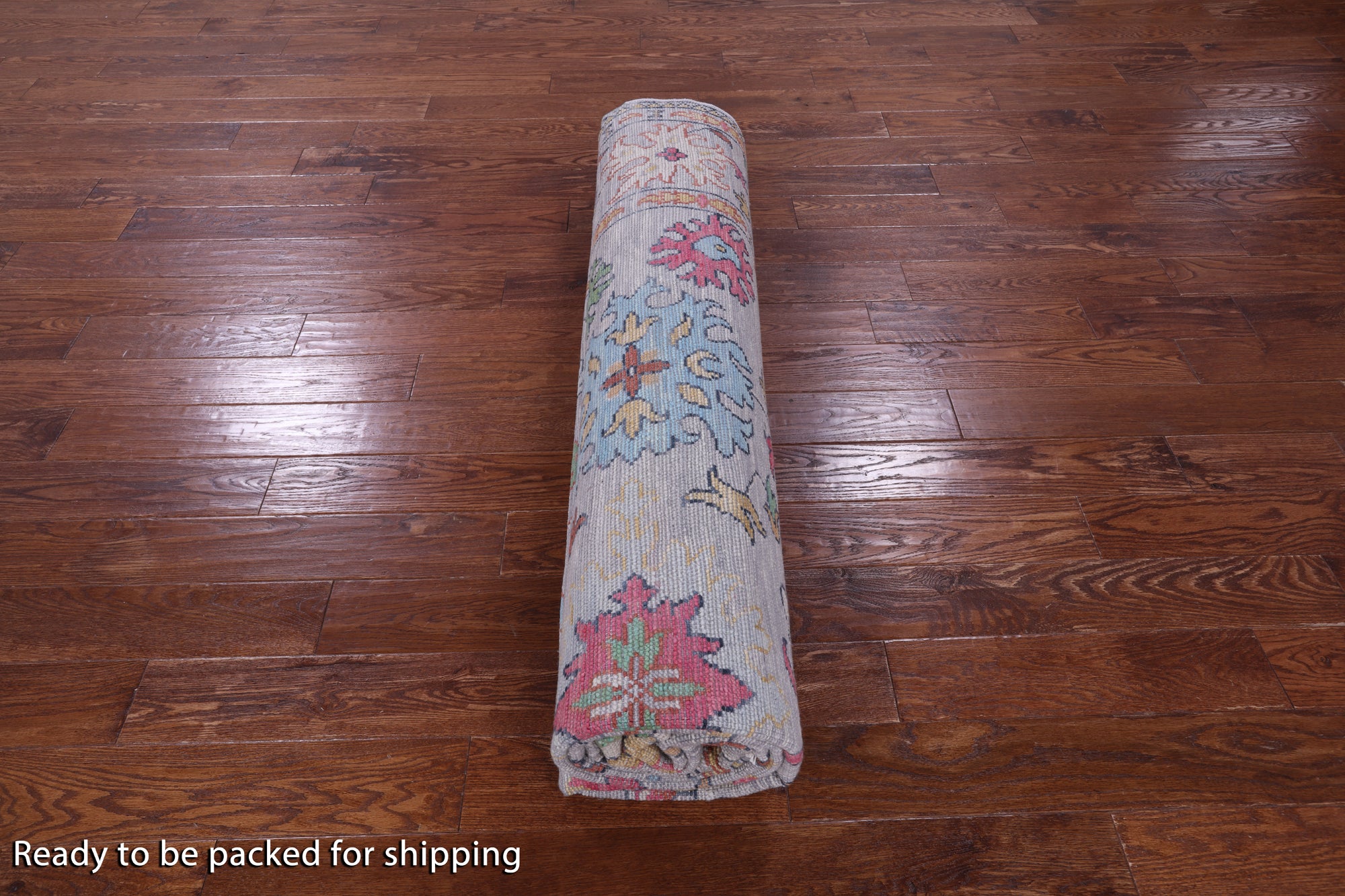Grey Turkish Oushak Handmade Wool Rug - 9' 1" X 12' 1" - Golden Nile