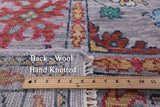 Grey Turkish Oushak Handmade Wool Rug - 9' 1" X 12' 1" - Golden Nile