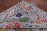Grey Turkish Oushak Handmade Wool Rug - 9' 1" X 12' 1" - Golden Nile