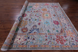 Grey Turkish Oushak Handmade Wool Rug - 9' 1" X 12' 1" - Golden Nile