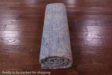 Blue Turkish Oushak Handmade Wool Rug - 6' 5" X 9' 2" - Golden Nile