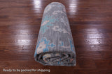 Grey Turkish Oushak Hand Knotted Wool Rug - 10' 2" X 13' 8" - Golden Nile