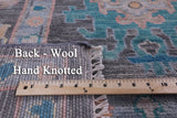Grey Turkish Oushak Hand Knotted Wool Rug - 10' 2" X 13' 8" - Golden Nile