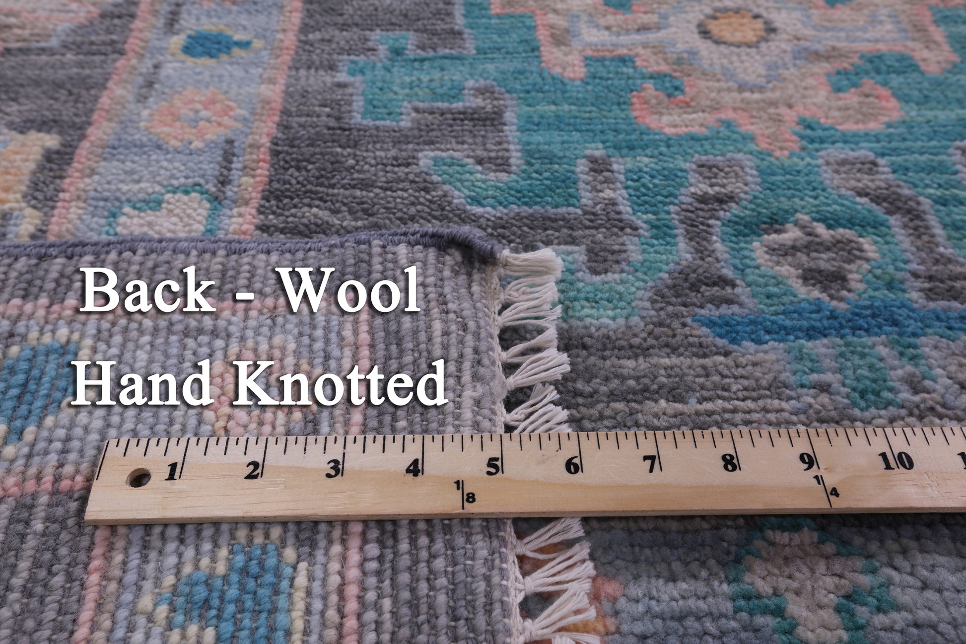 Grey Turkish Oushak Hand Knotted Wool Rug - 10' 2" X 13' 8" - Golden Nile