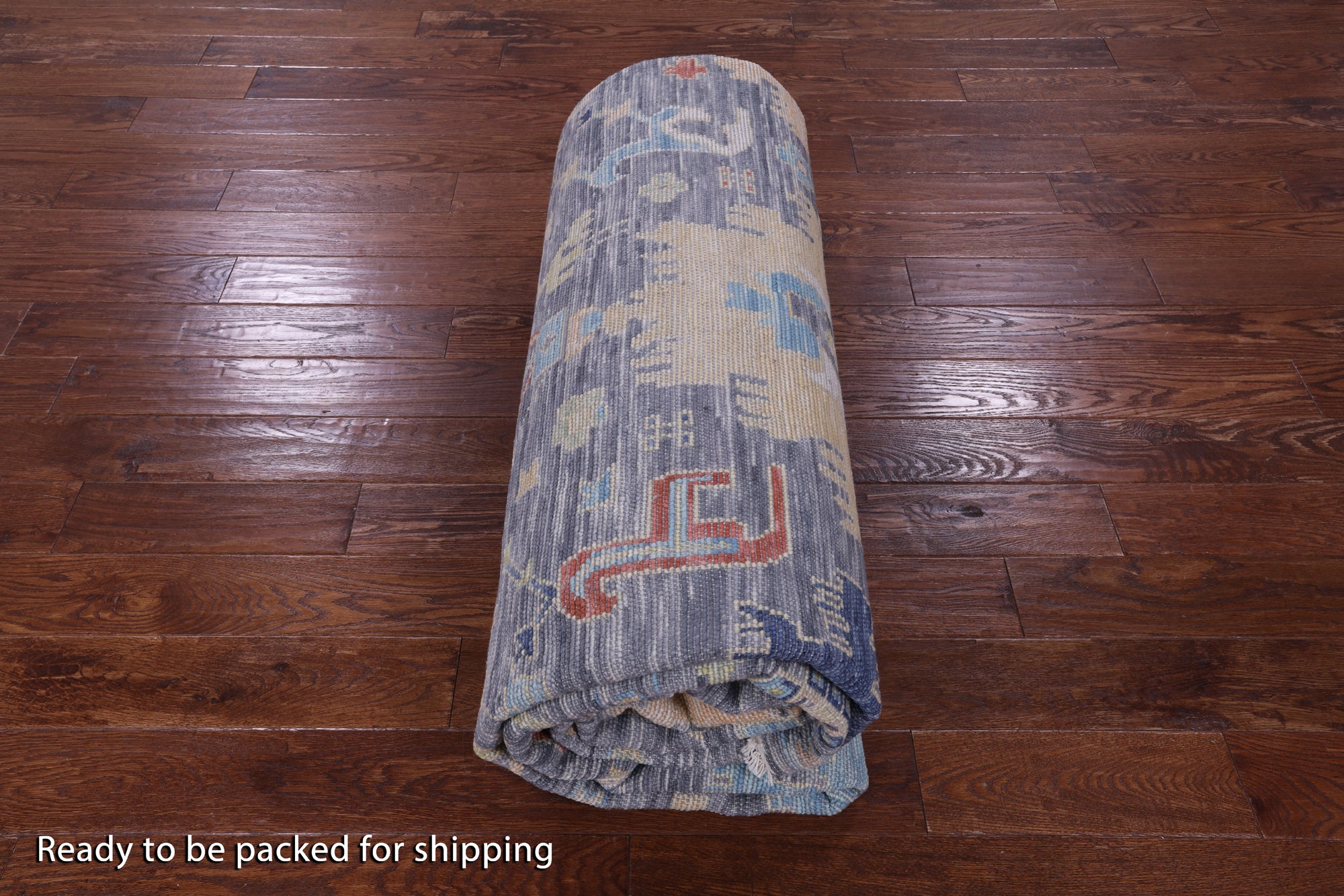 Grey Turkish Oushak Hand Knotted Wool Rug - 10' 1" X 13' 10" - Golden Nile