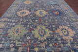 Grey Turkish Oushak Hand Knotted Wool Rug - 10' 1" X 13' 10" - Golden Nile