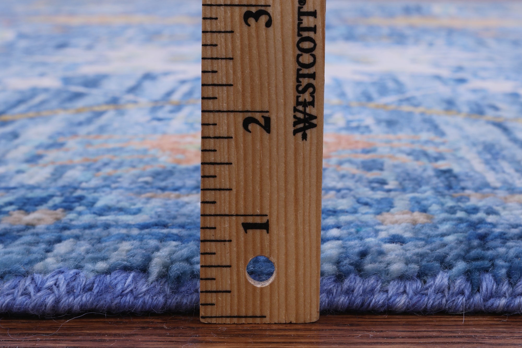 Blue Turkish Oushak Handmade Wool Rug - 8' 0" X 10' 1" - Golden Nile