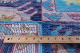 Blue Turkish Oushak Hand Knotted Wool Rug - 9' 1" X 11' 10" - Golden Nile