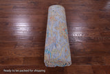 Blue Turkish Oushak Hand Knotted Wool Rug - 7' 11" X 10' 0" - Golden Nile