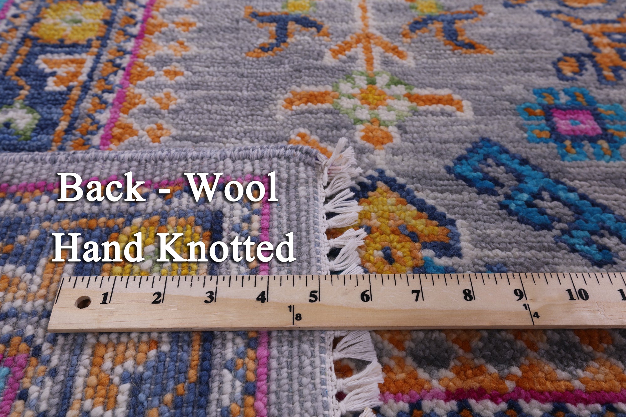 Grey Turkish Oushak Hand Knotted Wool Rug - 9' 2" X 11' 11" - Golden Nile
