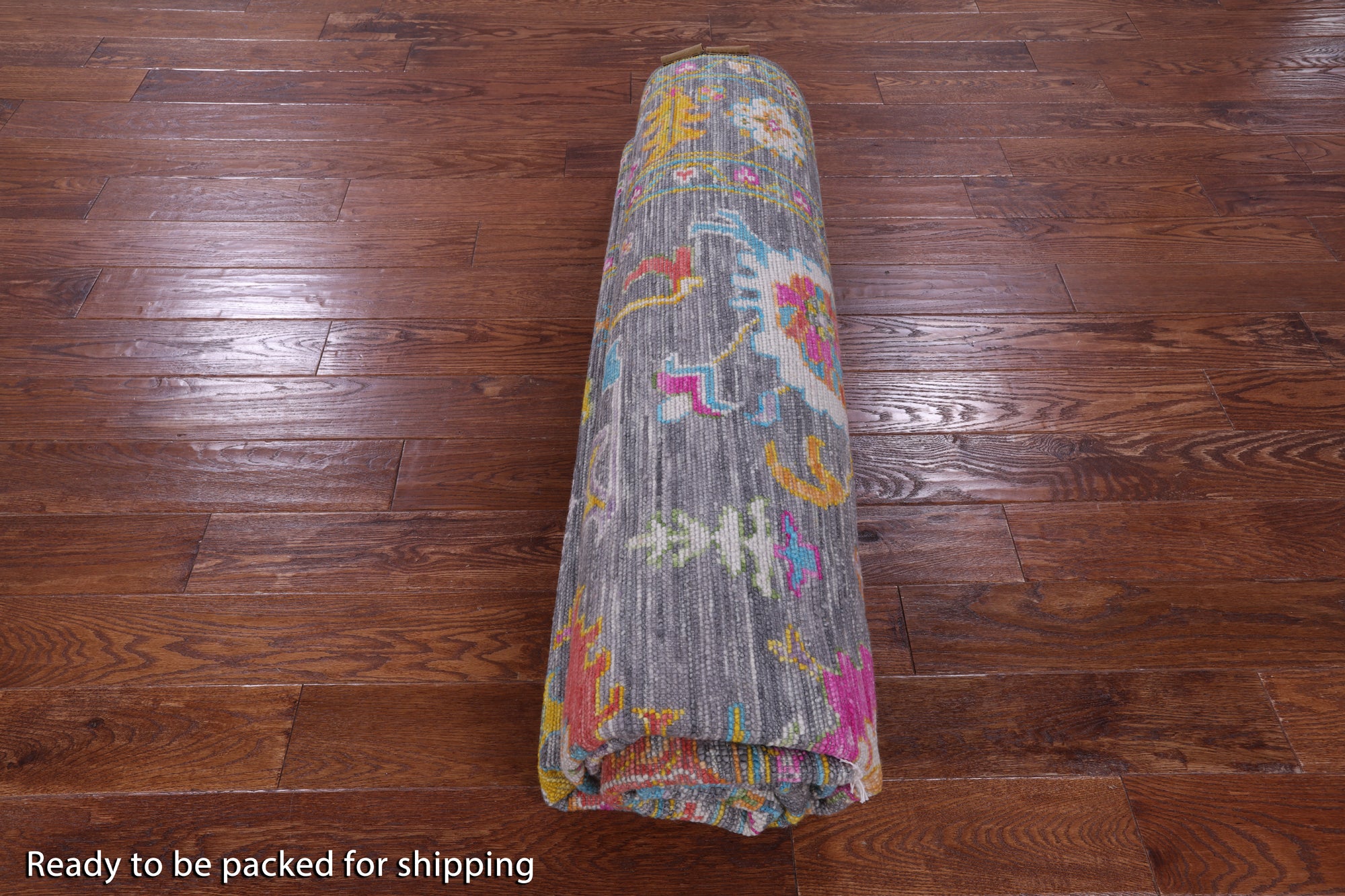 Grey Turkish Oushak Hand Knotted Wool Rug - 7' 10" X 9' 11" - Golden Nile